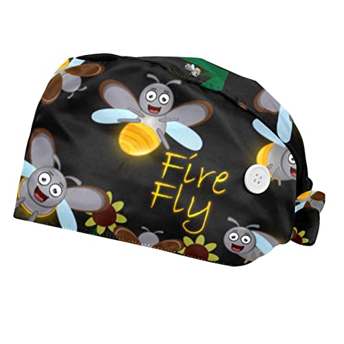 Casquettes de Travail Respirantes Luciole JDEZ Ajustables Lot de 2