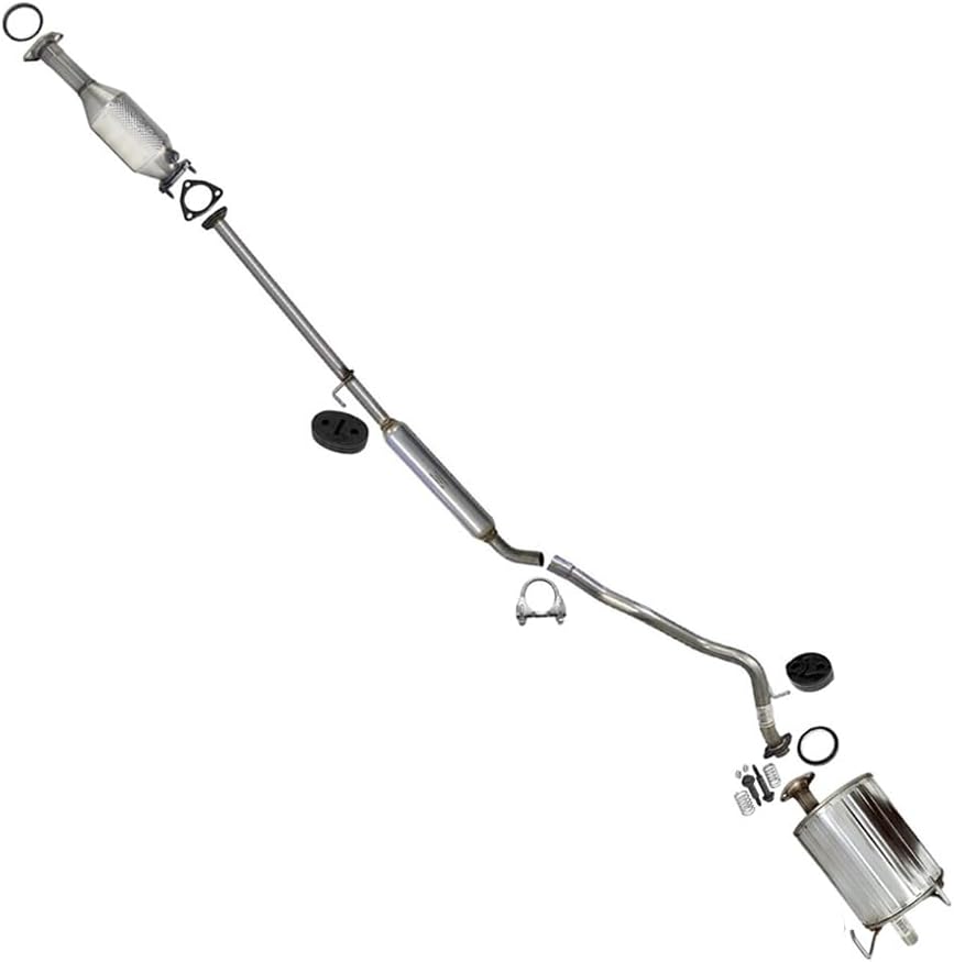 Exhaust Muffler Compatible for 1997-2001 Honda CR-V 2.0L | Stainless Steel | Northeastern Exhaust | Free Gasket and Bolt Kit Included | Direct-Fit Replacement