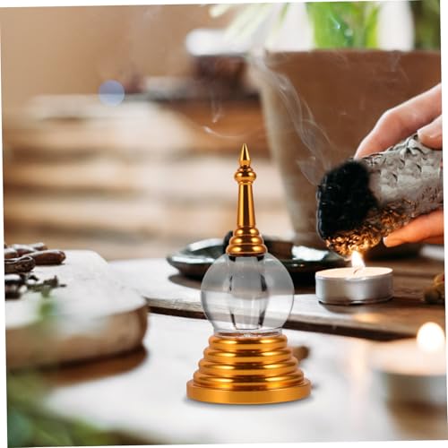 Statue de pagode bouddhiste pour un interieur zen et sur en or