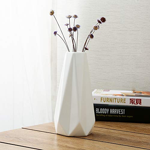 Weidilidu White Ceramic Vase Modern Home Decoration Porcelain Vase Flower Vase Origami Design (Weidilidu-517) #TOP1