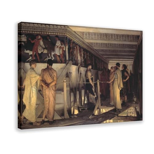 Tableau Phidias et la frise du Parthénon par Alma-Tadema pour décoration de bureau