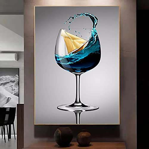 Toile peinture abstraite moderne salon affiche nordique 60x90cm impression murale