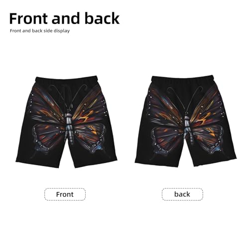 Mystery Butterfly Youth Beach Pants, Soft and Breathable, with Drawstring Waist, Suitable for Sports and Leisure.2