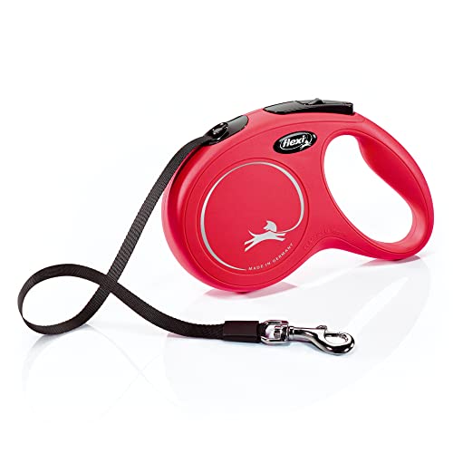 FLEXI Classic Hundeleine, einziehbar, 16 ft, Größe M, Rot CL2MT5.250.R