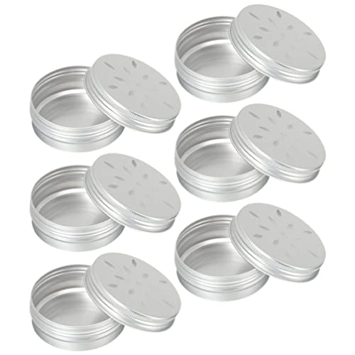 UKCOCO 6 Pack Dog Scent Work Tins, Dog Nose Metal Container Scent Training Box Smell Round Canisters Tin Cans 80ml