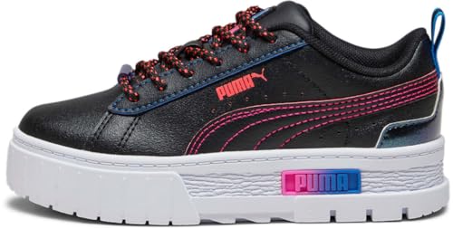 Puma - Kids Mayze Cosmic Girl Shoes, Color Puma Black/Ravish/Ultra Blue, Size: 1 M US Little Kid