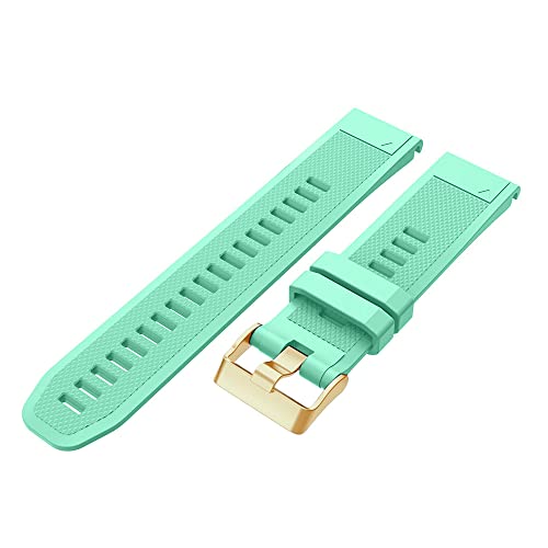 Correa de silicona de 20 mm para reloj Garmin Descent Mk2S y 6S Pro en color ágata