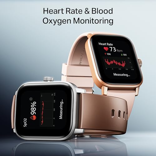 Image of Boat Wave Call 3 Smartwatch 1.83 inch HD Display with Animated Watch Faces; BT Calling, Functional Crown, Multiple Sports Modes, IP68, HR, SpO2 Monitor, Smart Watches for Men & Women (Spring Blossom)