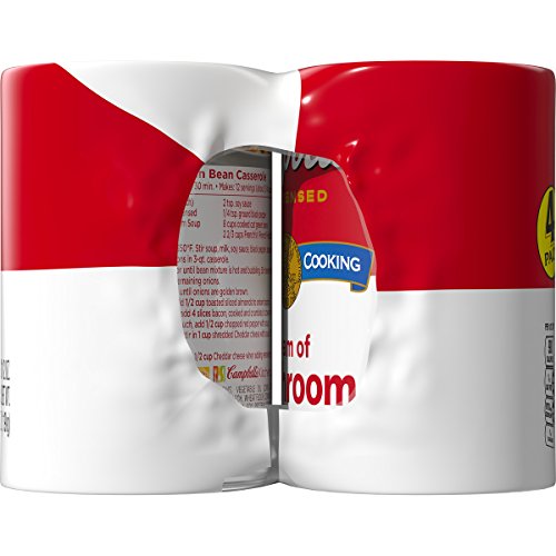 Image of Campbell's Condensed Soup, Cream of Mushroom, 10.7 Oz, Pack of 4