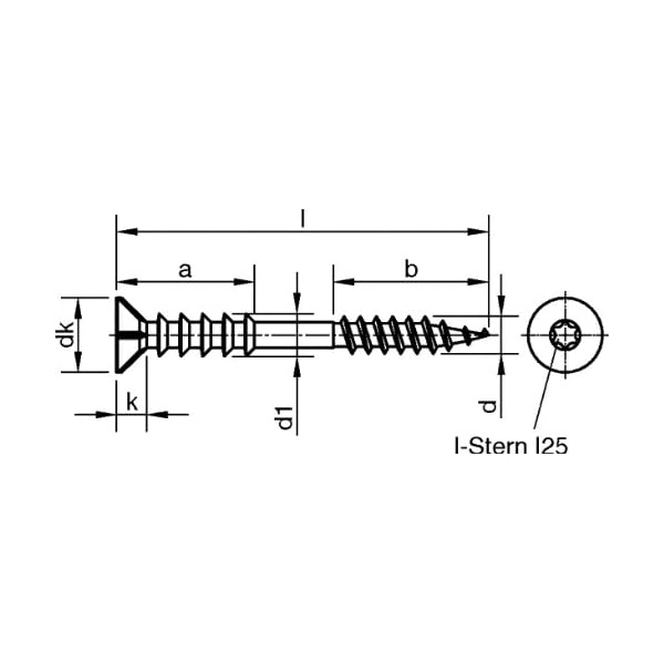 Justierschraube 6x60mm Justierschrauben 6 x 60 Dresselhaus verzinkt inkl. Bit Torx 25 50 Stück – Bild 3