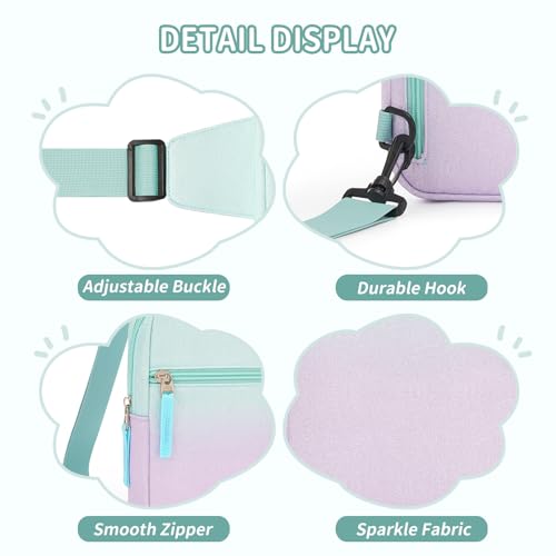 Image of Birthday Gifts for 8 9 10 11 12 Year Old Teens Girls Kids, Fanny Pack Crossbody Bag Sling Belt Bags Purse, Dorm Travel Essentials for Girls Fashion, Preppy Tween Teen Girl Gift Trendy Stuff