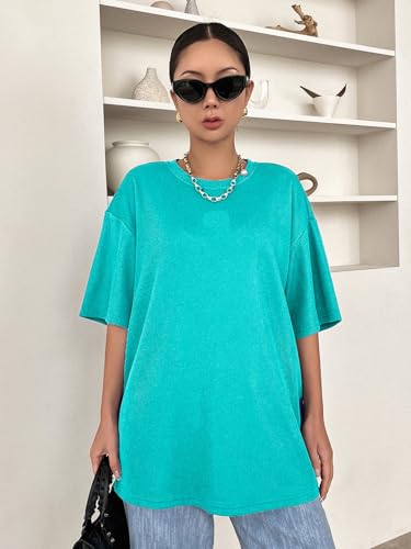 Image of Zilcon Women's Waffle Wool Knit Tops Dressy Business Casual T-Shirt Half Long Sleeve Fall Winter Summer Work Tops
