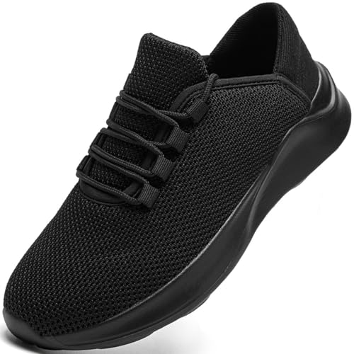 Mens Running Shoes Tennis Slip On Gym Sneakers Walking Shoes Gym Non-Slip Trail Trainers Athletic Jogging Comfortable Road Workout Breathable Fashion