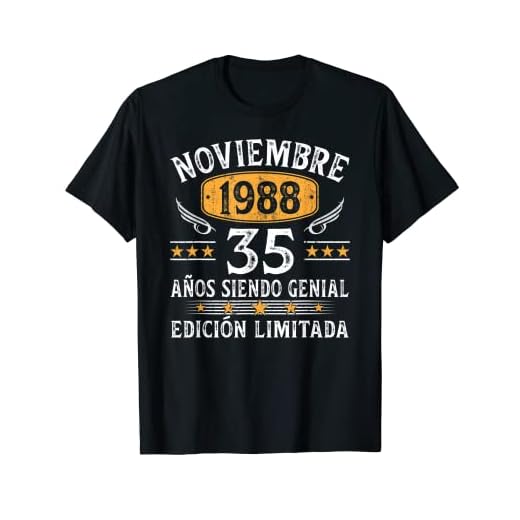 Nacido En Noviembre 1988 Vintage 35 Años Regalo Hombre Camiseta