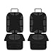 SANBLOGAN Protector Asiento Coche, Protector Asiento Coche Silla Bebe Protector Asiento Delantero Coche Protector Asiento Trasero Coche Fácil de Limpiar y Arreglar para Sillas de Coche Negro, 2 Piezas