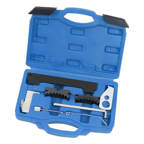 FALVFUN Car Timing Tool Kit Vehicle Engine Camshaft Holding Belt Timing Locking Kit Auto Camshaft Tensioning Alignment Tool Set Compatible with 16V 1.4 1.6 1.8 en6340 km6340 (Blue)