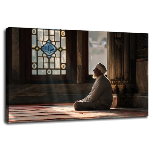 Belief - Póster de meditación y práctica espiritual, arte de pared para dormitorio, 1 pieza de decoración con marco de 61 x 40 cm
