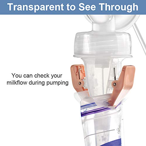 Image of Maymom Milkbag Adapter, Widemouth 2nd Generation; Compatible with Spectra Avent Pumps; Most Milkbags inc. Lansinoh Bags;Do Not Use Microwave or Steamer Bag to Sanitize; 2pc