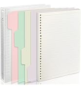 Amazon.co.jp: POPSFL ルーズリーフ バインダー B5 26穴 大容量 約180