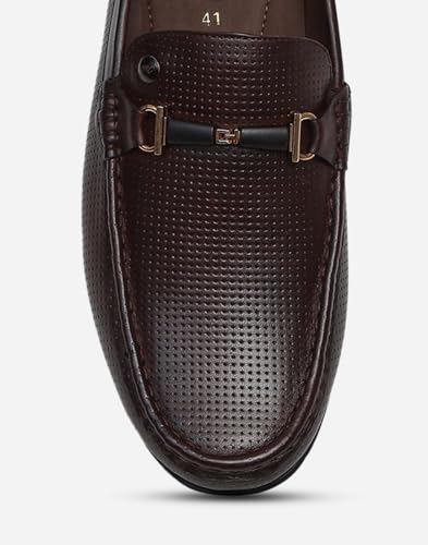Image of Monte Carlo Mens Solid Slip on Genuine Leather Loafers (201818FW)