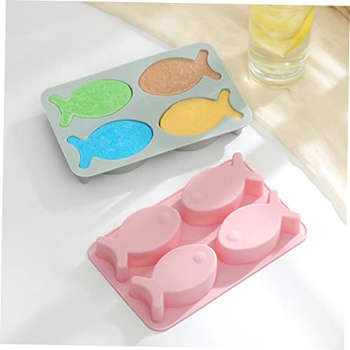 Molde de silicona con forma de pez para cubitos miniatura 6