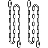 Prise en main confortable et sans danger pour les enfants : ces chaînes de balançoire disposent d'un revêtement en plastique noir lisse qui est doux pour les petites mains, éliminant les pincements, les éclats et les glissements pendant le balancement. Parfait pour les balançoires d'aire de jeux et pour s'amuser dans le jardin