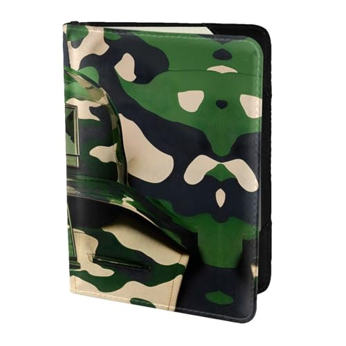 Green Army �f�W�^�����ʃv�����g 5.5�C���` �p�X�|�[�g �g���x�� �h�L�������g �E�H���b�g �P�[�X �X�^�C���b�V�� ���S �j�� ���� ���s�Ҍ���, �u���b�N///�z���C�g, One Size