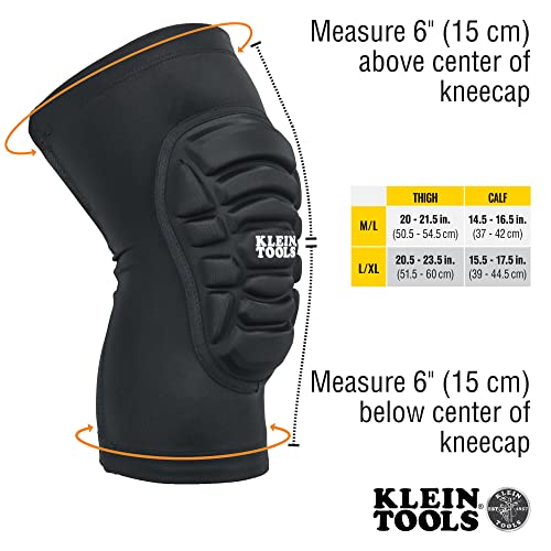 Klein Tools 60492 Knee Pads, Lightweight Padded Knee Sleeves thumb #2