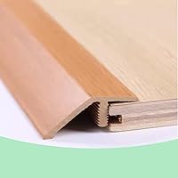 Vista 1 de HCZION Tira de transición de umbral de PVC de 36 pulgadas, tira de transición de piso de madera, borde de puerta, reductor de puertas de dormitorio