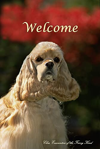 Cocker Spaniel Buff - Best of Breed CEFK Welcome Photo Garden Flag