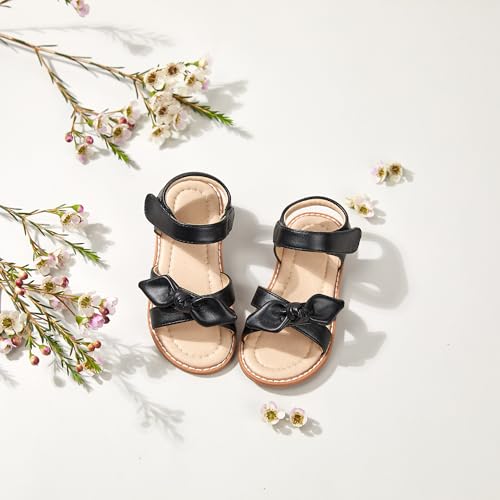 Image of ESTINE Toddler /Little Kid Girls Bow Open Toe Flat Evening Dress Sandals