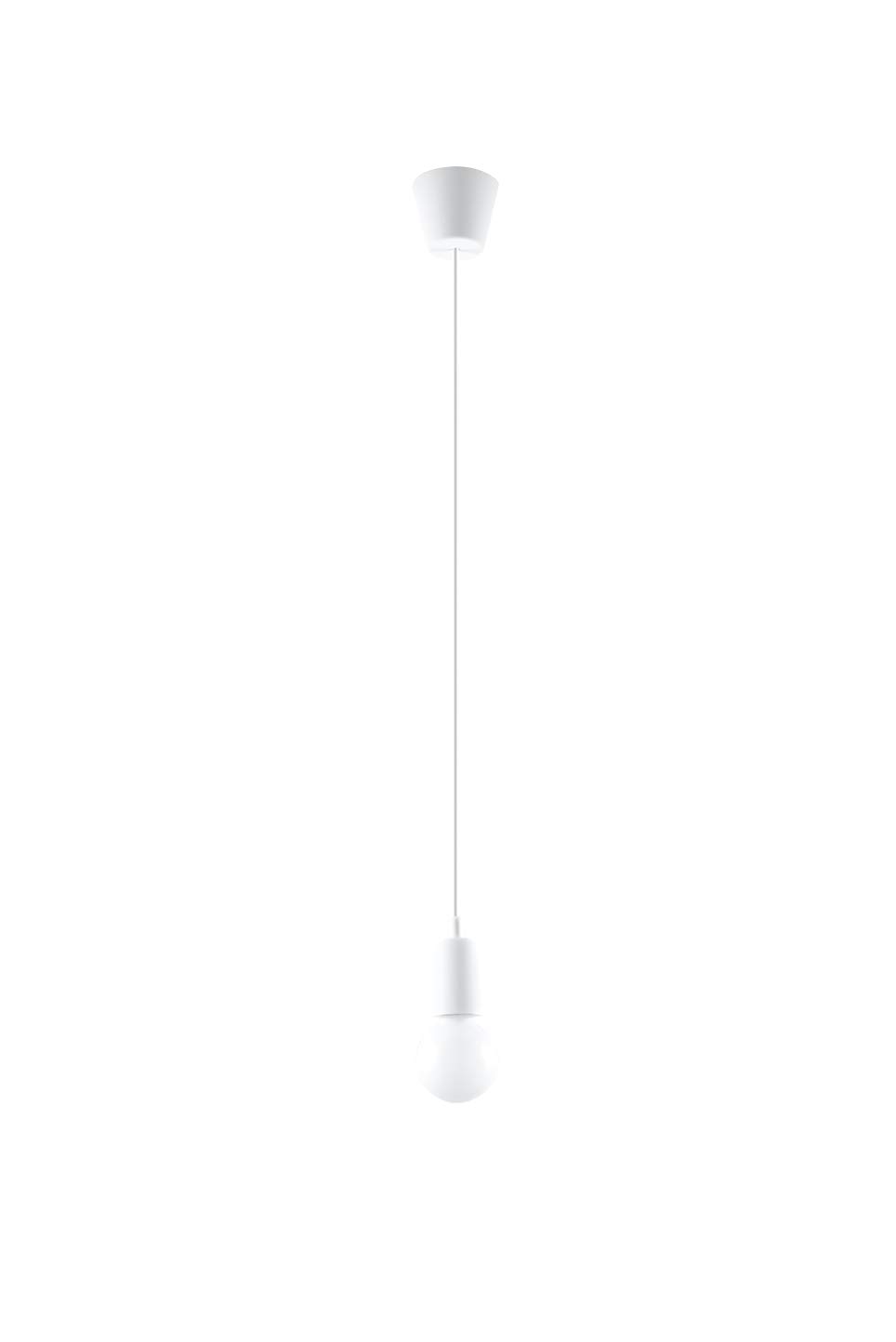 SOLLUX lighting8 x Max 100 Plastic Hanging Lights - White