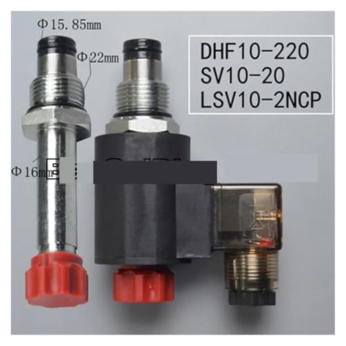 Vanne hydraulique SV10-20 de précision avec filetage robuste DC12V - 3