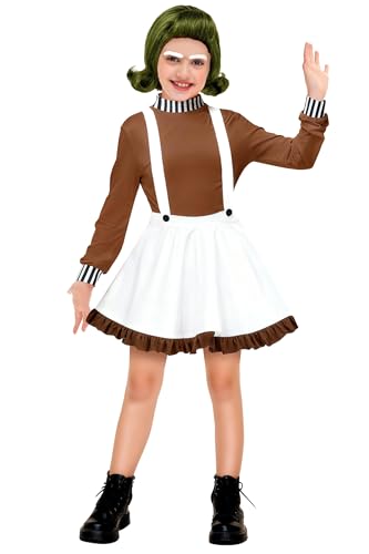 Disfraz de trabajadora de chocolate para niñas 3-14 años miniatura 1