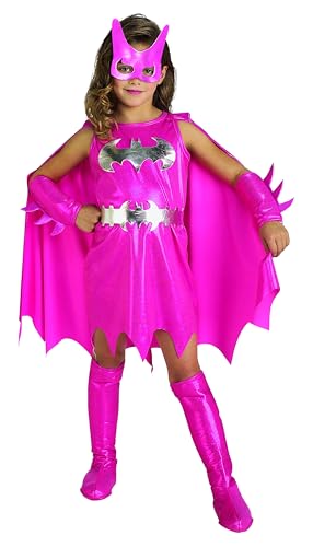 Disfraz Batgirl Deluxe Rosa para Niñas miniatura 1