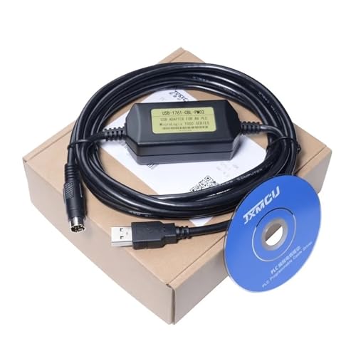 XVFSPWP USB-1761-CBL-PM02 AB Micrologix 1000 1200 1500 Series USB Programming Cable for Round 8 Pin