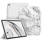 Fintie Funda para iPad Air 11 Pulgadas 2025(M3)/2024(M2), Funda iPad Air 5ª Gen(2022)/4ª Gen(2020) 10.9'-Funda Rígida SlimShell con Soporte para lápiz con Auto-Reposo/Activación,Mármol