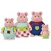 Li'l Woodzeez – Curlicue Pig Family – Set di 5 giocattoli con animali in miniatura e libro delle storie – giocattoli e accessori per bambini dai 3 anni in su