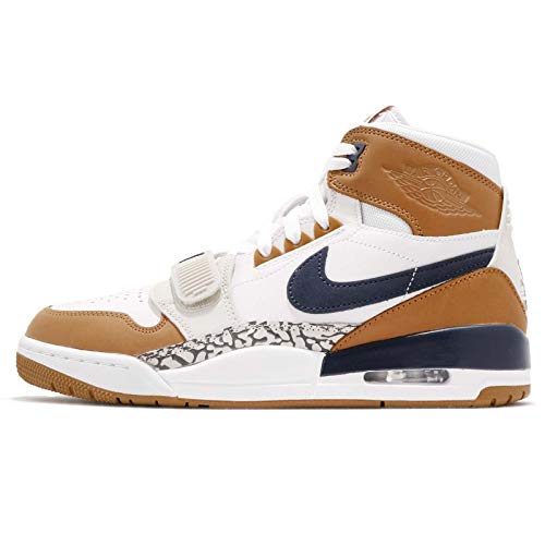 Jordan Mens Air Legacy 312 Nrg White/Midnight Navy-Ginger Aq4160 140 Size - 10.5