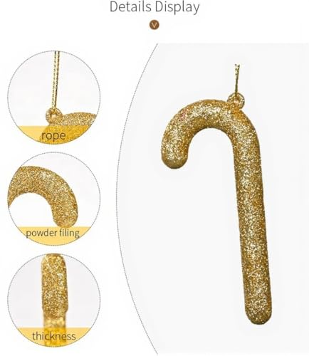 Image of Hanging Candy Cane Decor Christmas Decoration | Items for Home & Office | Festive Hangings, Foam Ornaments | PoPo Toys | 7 Cm
