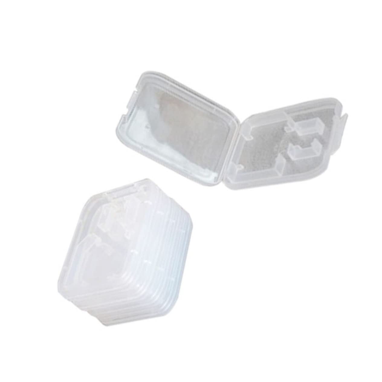 HEALEEP 5pcs Transparent Card Holder Case Durable Plastic Memory Storage Organizer for Cards Design for Easy Visibility