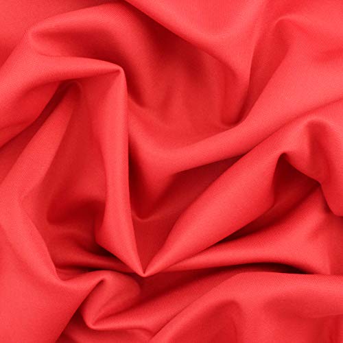 ALMACENES CASA ANGEL Tejido Neopreno O Scuba Opaco, SOSTENIDO, con Cuerpo, Muy Suave Y con CIERTA Elasticidad Gracias AL Porcentaje DE Spandex con 150cm DE Ancho por Metros (Rojo, 1 Metro)