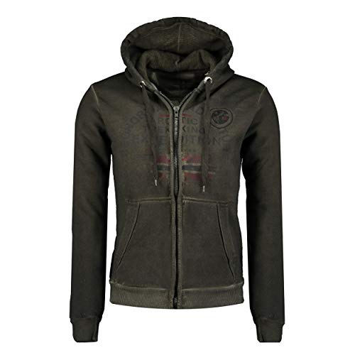 GEO NORWAY Gergen Men - Sudadera Capucha Y Bolsillo Hombre - Sudaderas Hoodie Hombre - Sudadera De Manga Larga con Capucha Cálida - Sudadera Deportiva Casual Fitness (Caqui L) Cover