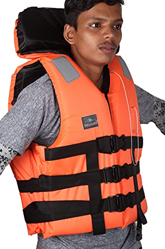 Image of Delight Adult Life Safety Jackets Vest Weight Capacity 40-120+with Head Support