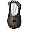 AACXRCR 7 String Wood Mahogany Lyre harp snaarinstrument met pick-up tuning tool harp instrument (kleur: c) (Color : B)