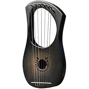 AACXRCR 7 String Wood Mahogany Lyre harp snaarinstrument met pick-up tuning tool harp instrument (kleur: c) (Color : B)