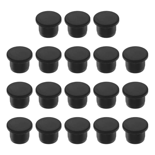 Image of MECCANIXITY 18pcs T-Shaped Silicone Plugs 13mm 1 /2 Inch Dia, Black | Snap in Plug Hole Seal Cover Round Rubber Stopper for 12.5-13mm Holes Kitchen Rubber Bulkheads Waterproof Sealing