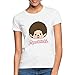 Spreadshirt DJ Monchhichi Clin de l'oeil et Écouteurs T-Shirt Femme, XL, Blanc