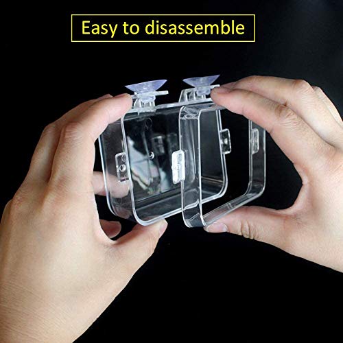 Anbaituor Reptilien Futterschale - Reptilien Echse Feeder hängende Futterteller mit Saugnapf - für Gecko Schildkröte Schlangen Chamäleon Leguan Eidechse