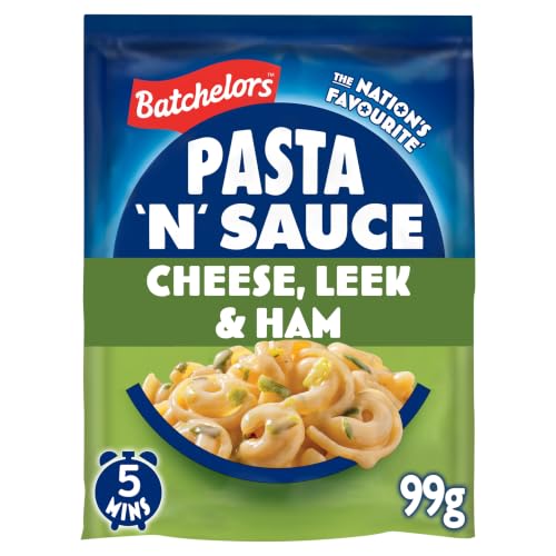 Batchelors Pasta n Sauce Cheese Leek & Ham Instant Snack 99 g Packet (Pack of 1)
